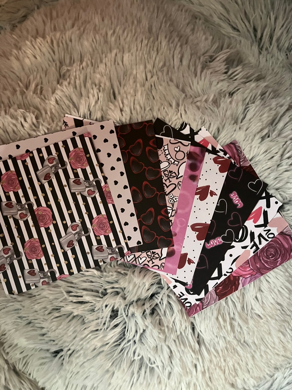 Scrapbooking hartjes papier, Hobby en Vrije tijd, Scrapbooking, Ophalen, Nieuw