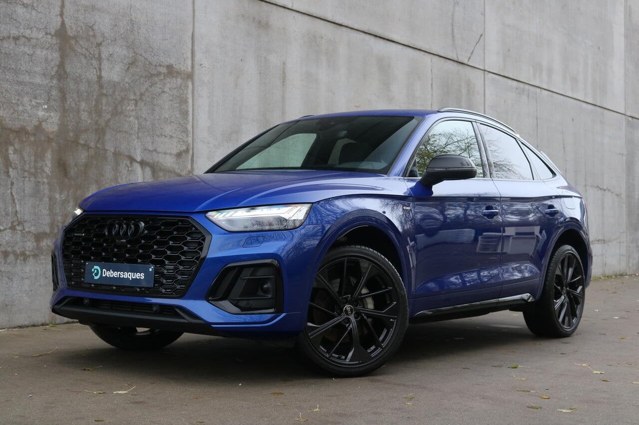 Audi Q5 Q5 55 TFSIe Sportback quattro S tronic S line, Auto's, Zwart, Bedrijf, 5 zetels, 5 deurs