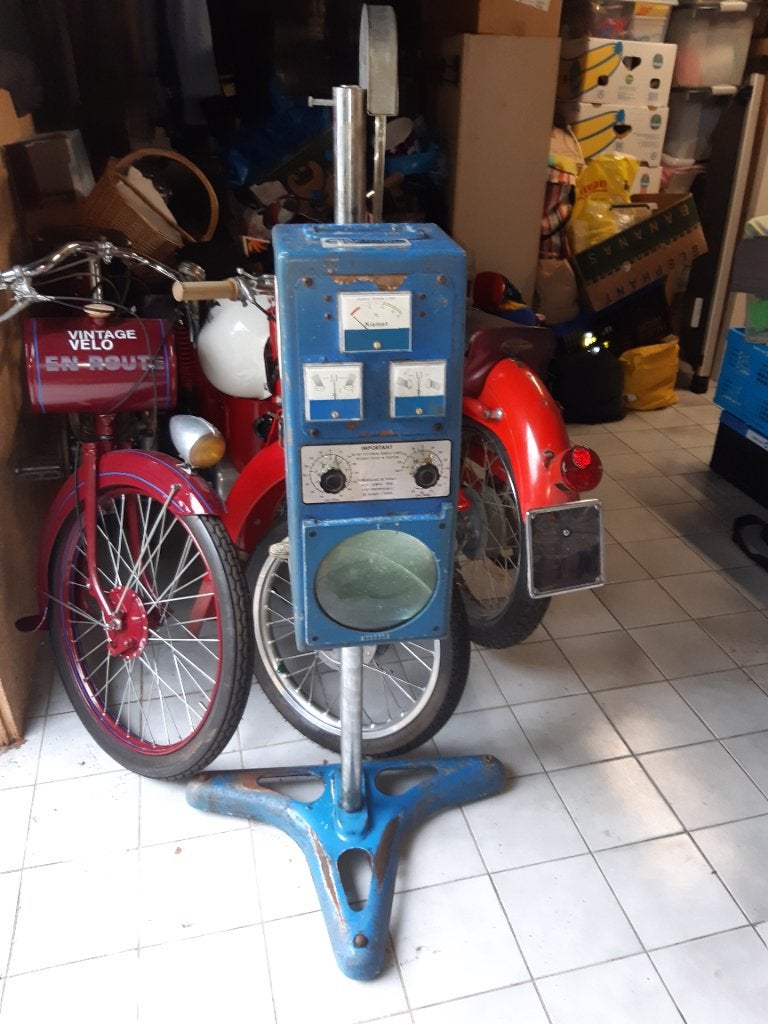 Prachtige vintage koplampmeter jaren 50/60, Ophalen