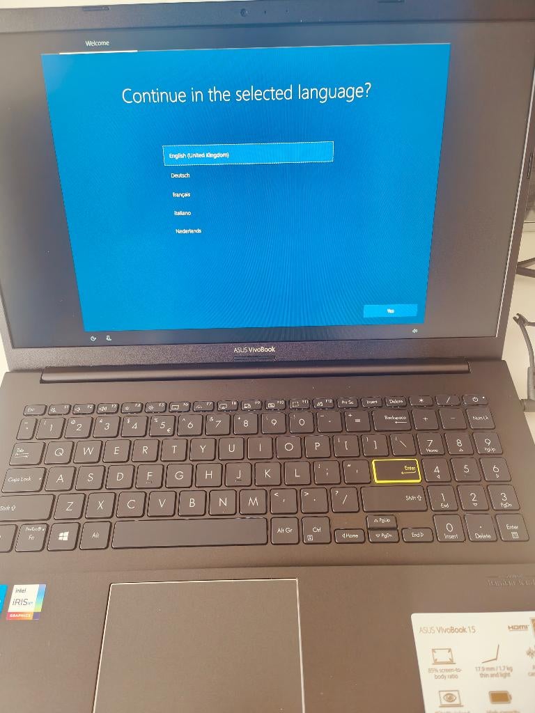 Vivobook Asus S513 - intel i7 512GB SSD, Qwerty, 8 GB, ASUS, Enlèvement