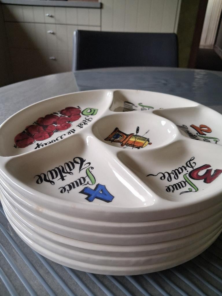 Fondueborden, Ophalen, Zo goed als nieuw, Aardewerk, Bord(en)