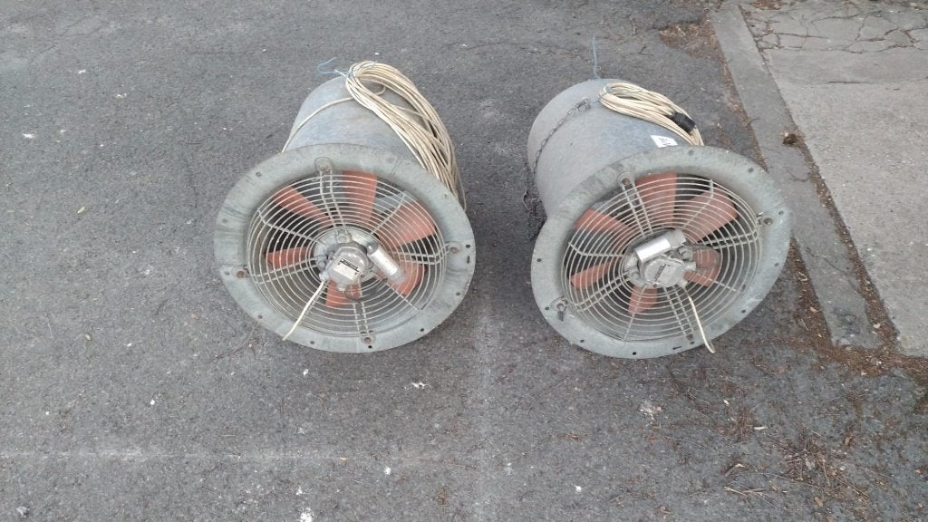 Twee grote ventilatoren, Ophalen, Gebruikt, Overige