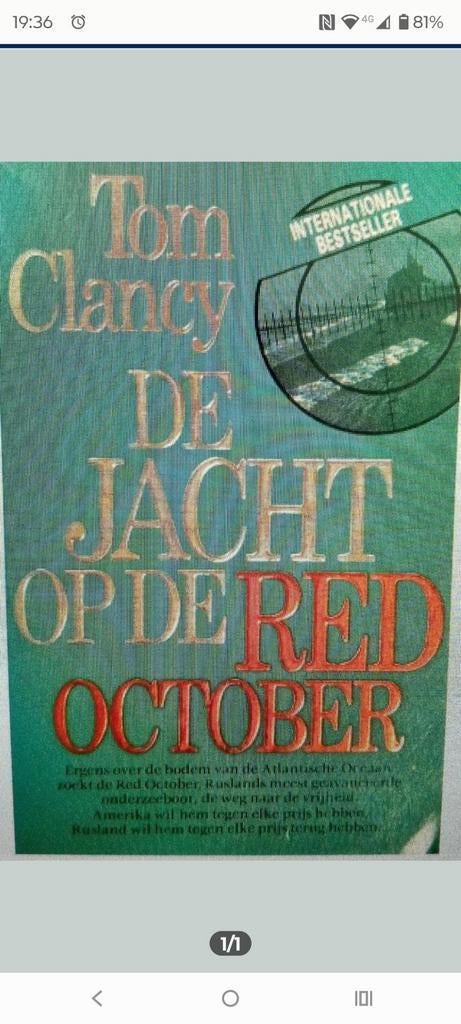 Gezocht boek Tom Clancy, Boeken, Ophalen