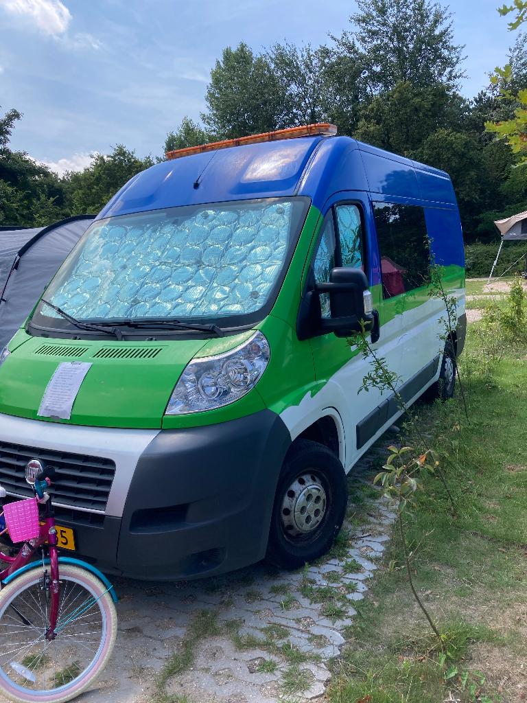 Zelfbouwbuscamper, Caravanes & Camping, Airbags, 6 à 7 mètres, Toilette à cassette, Fiat