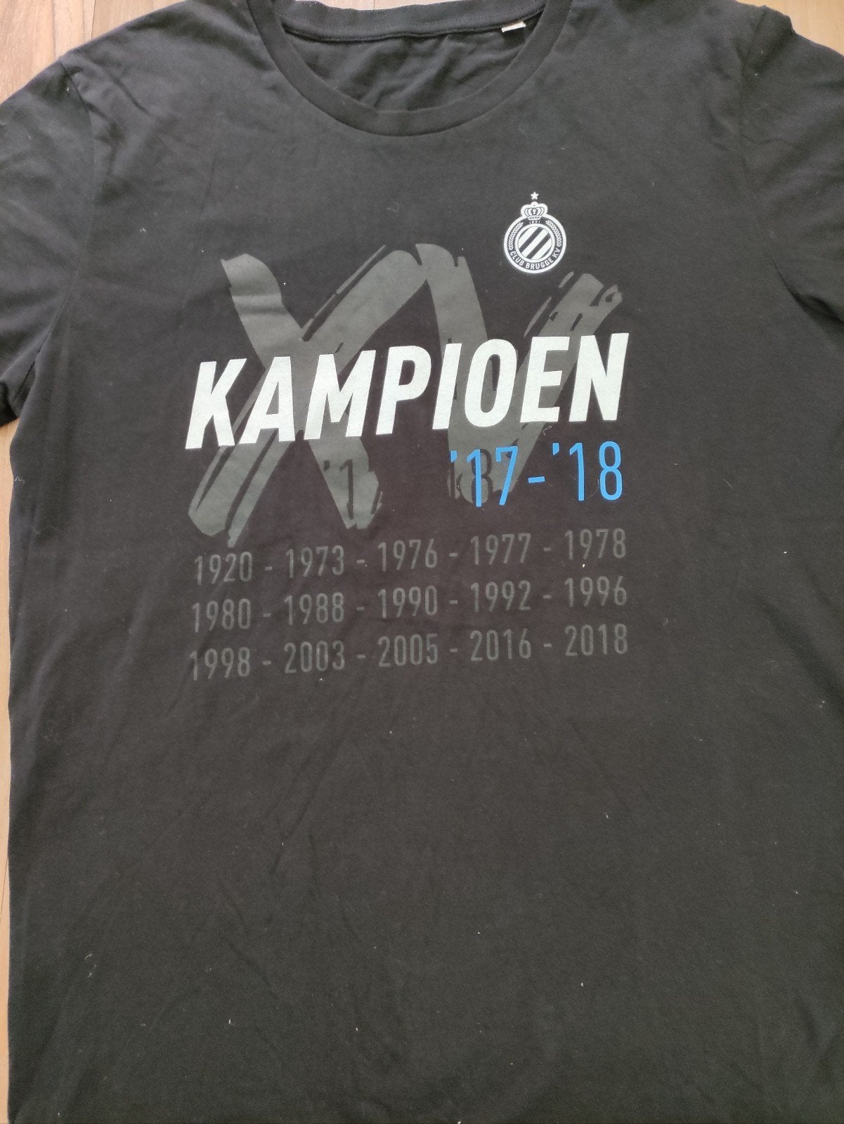 Club Brugge T-shirt 15de landstitel maat L, Verzamelen, Ophalen, Shirt
