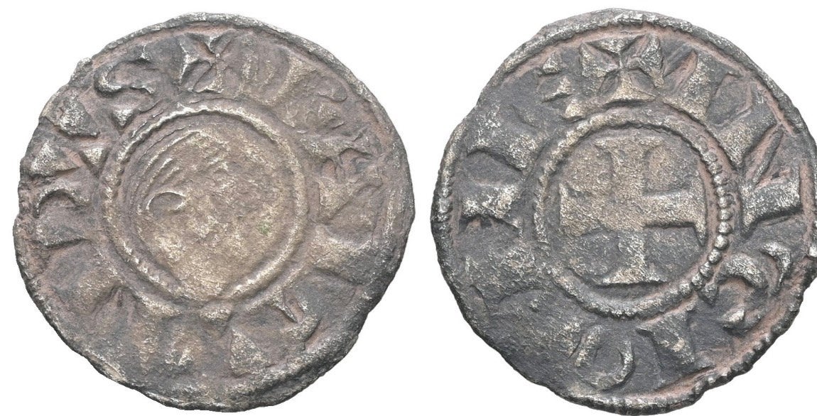 Middeleeuwse munt - kruisvaarders Bohemund III, Postzegels en Munten, Ophalen of Verzenden