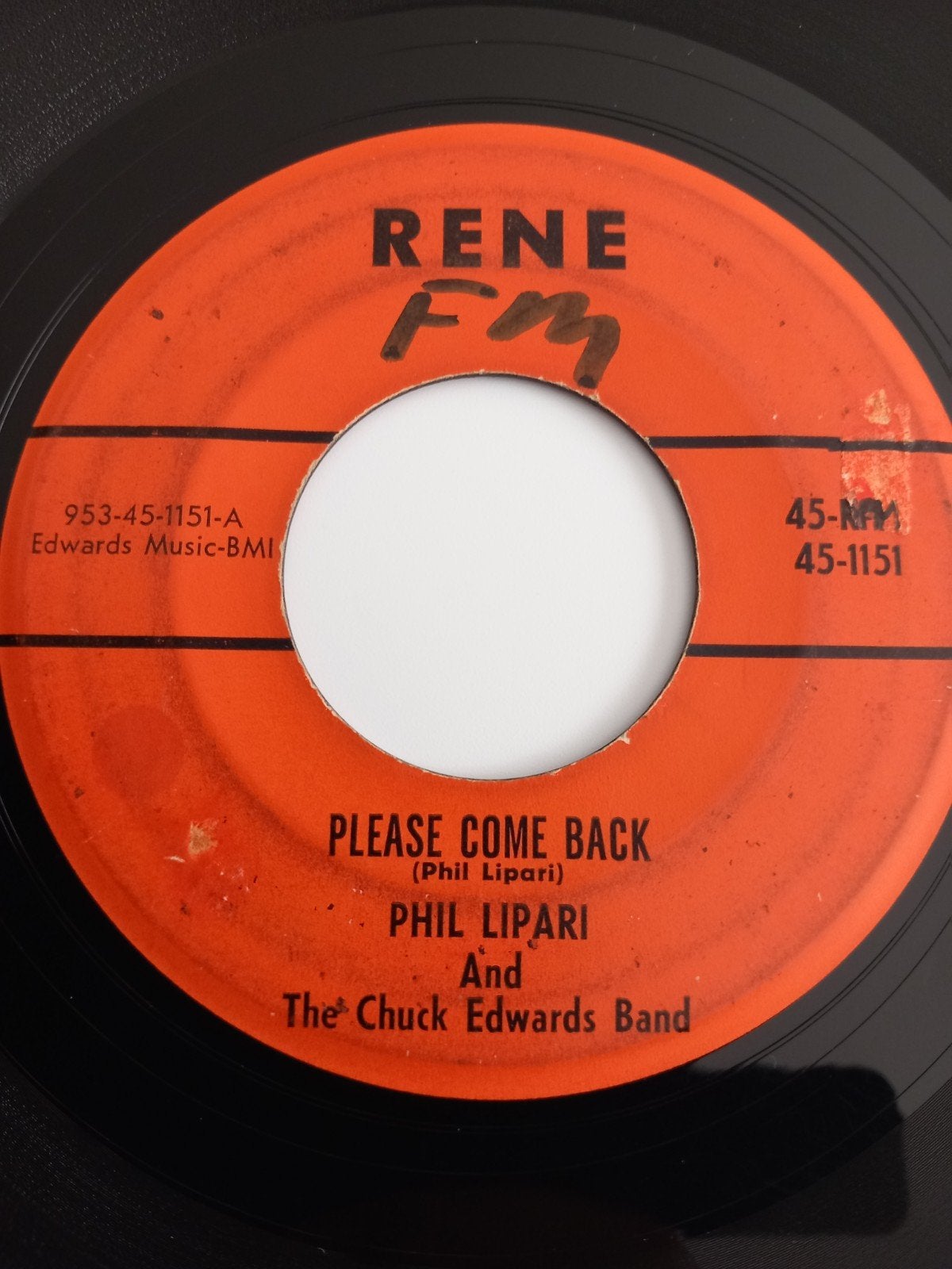 PHIL LIPARI. PLEASE COME BACK. ( rare) OLDIES USA 45T, Enlèvement ou Envoi