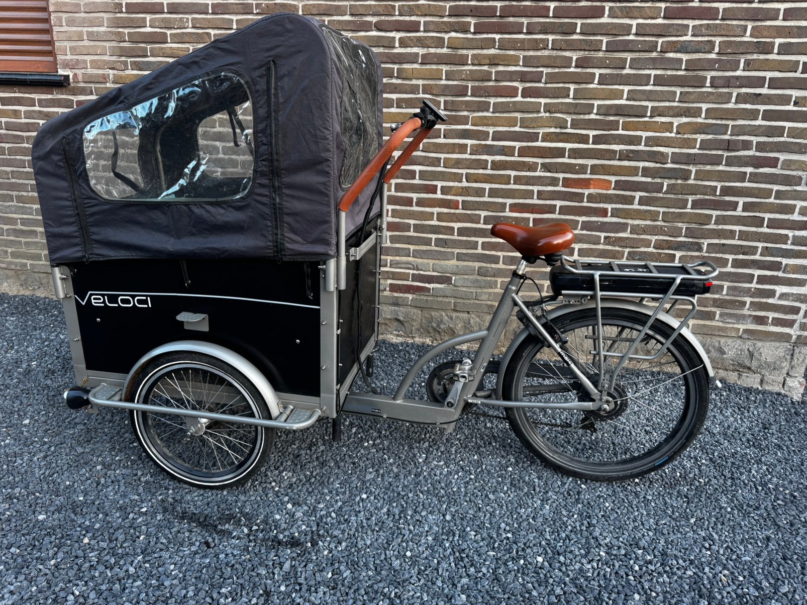 Elektrische bakfiets Veloci maxi voor 4 kinderen, Ophalen