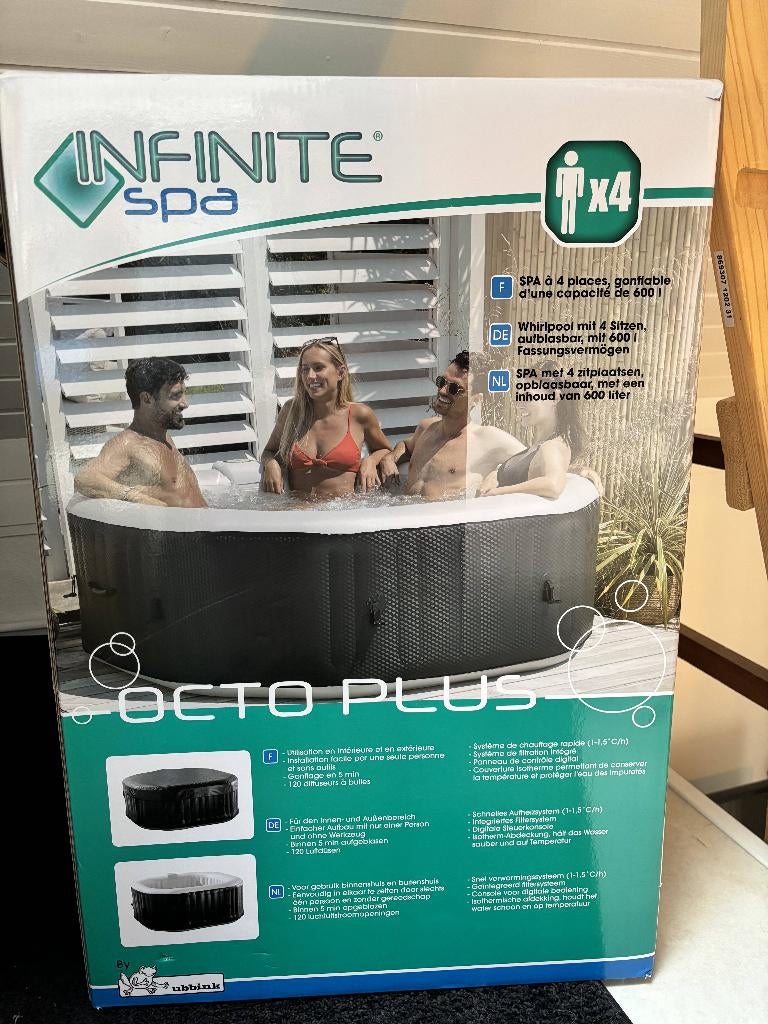 Jacuzzi 4 personen, Ophalen, Opblaasbaar, Nieuw, Inbouw