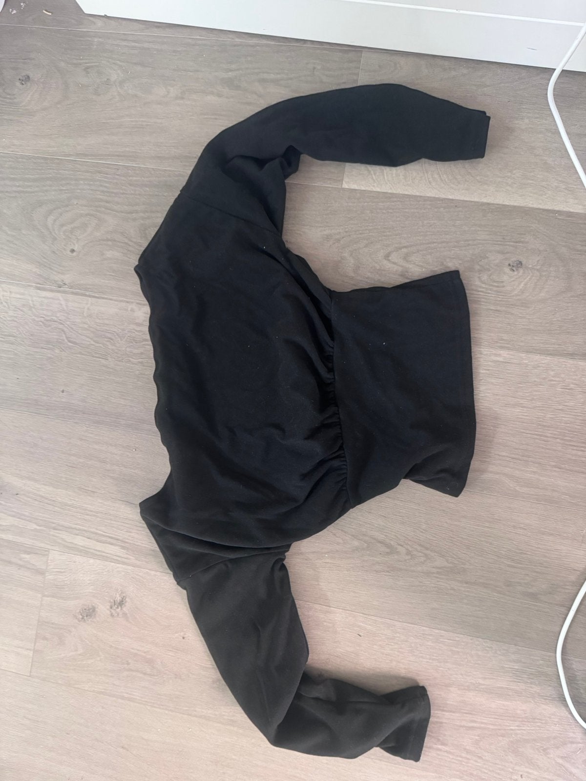 Topje, maat S/M, Kleding | Dames, Topjes, Zwart, Ophalen of Verzenden, Zo goed als nieuw, Lange mouw
