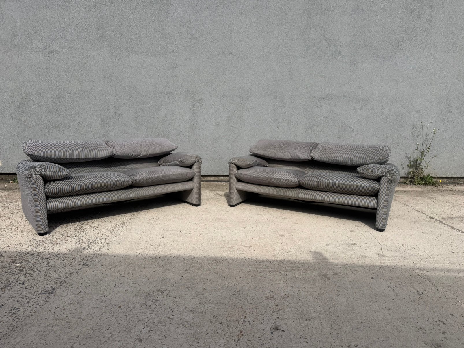 Cassina Maralunga 2x 2zit originele Ribble stof Topstaat!, Ophalen of Verzenden, Zo goed als nieuw, Stof, Sede artifort b&b italia knoll vitra togo eames møller wegner