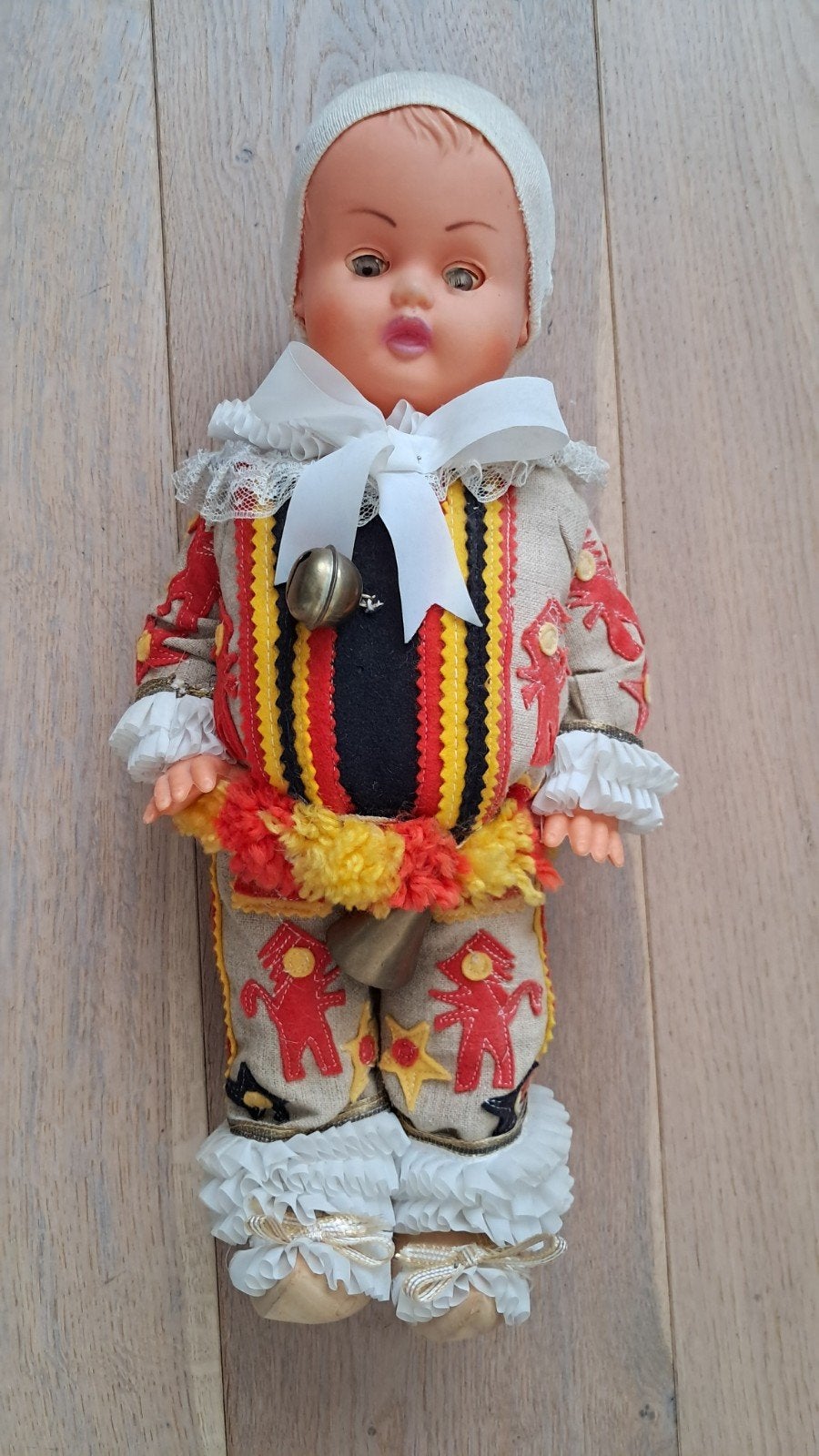 Gilles de Binche pop, Verzamelen, Poppen, Verzenden, Gebruikt, Pop