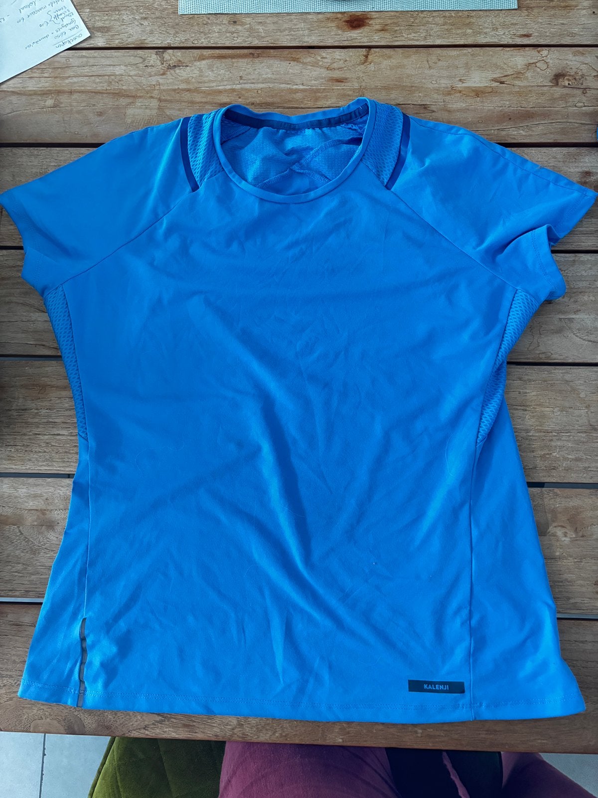 Decathlon Sport tshirt, Kleding | Dames, Ophalen, Zo goed als nieuw, Maat 42/44 (L), Blauw
