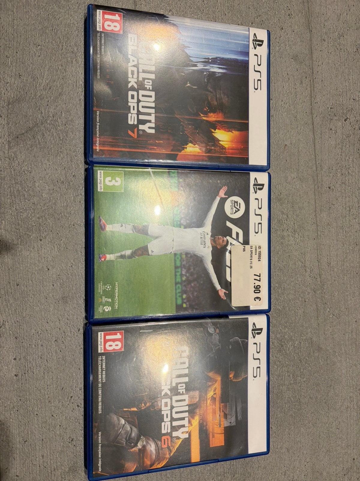 Jeux PS5, Enlèvement