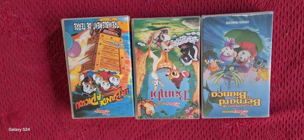 5 cassettes VHS Disney, Enlèvement