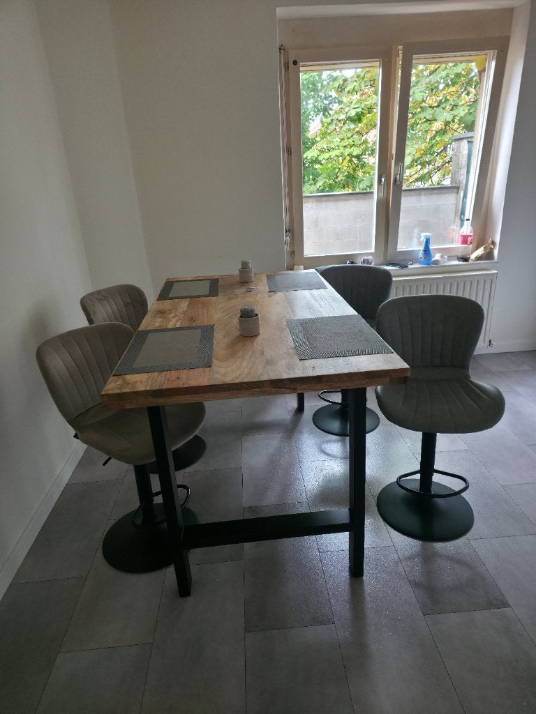 Table de cuisine avec 4 chaises comme neuf, Enlèvement ou Envoi, Comme neuf