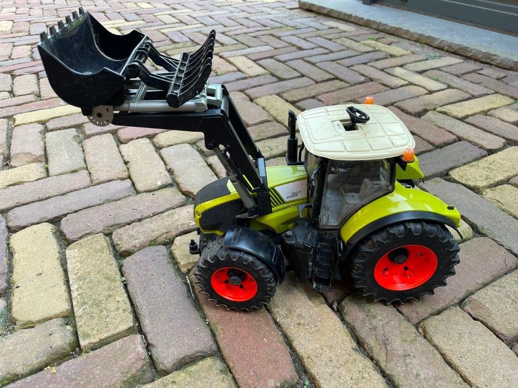 bruder traktor Claas 950 action met dakstuur en frontlader, Ophalen of Verzenden