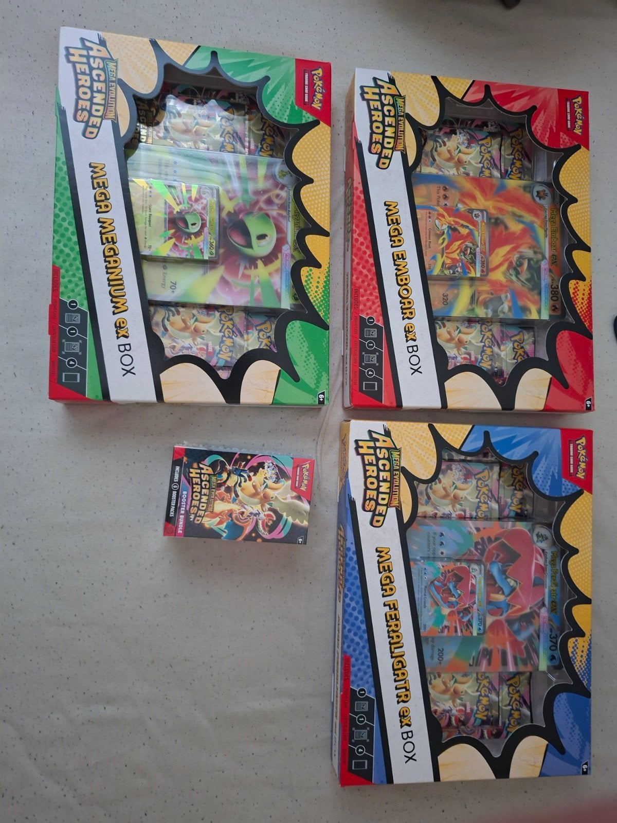Ascended heroes ex box (set of 3) + AH booster bundle, Hobby en Vrije tijd, Verzamelkaartspellen | Overige, Ophalen, Booster