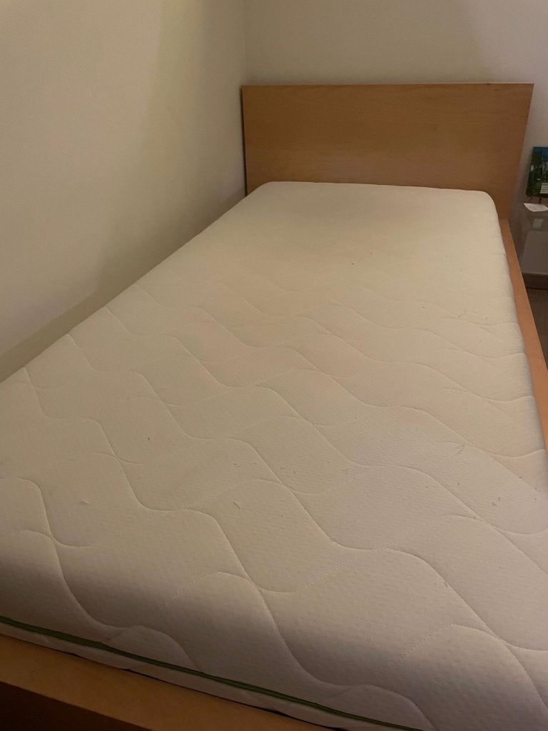 Eenpersoonsbed en matras, Ophalen, Eenpersoons, 210 cm, Matras