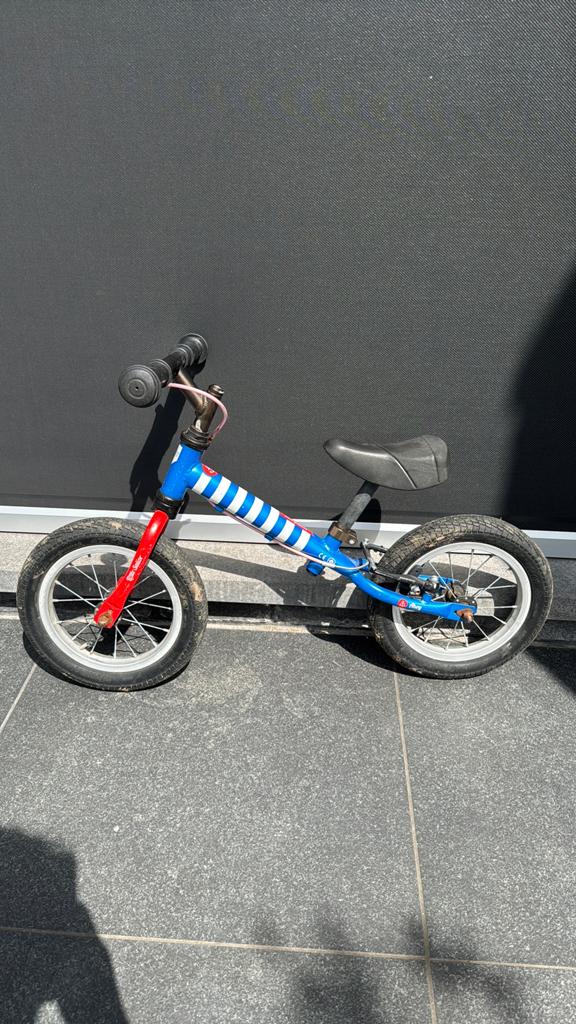 Loopfiets, sailor motief, Ophalen, Gebruikt, Velgrem, Minder dan 16 inch