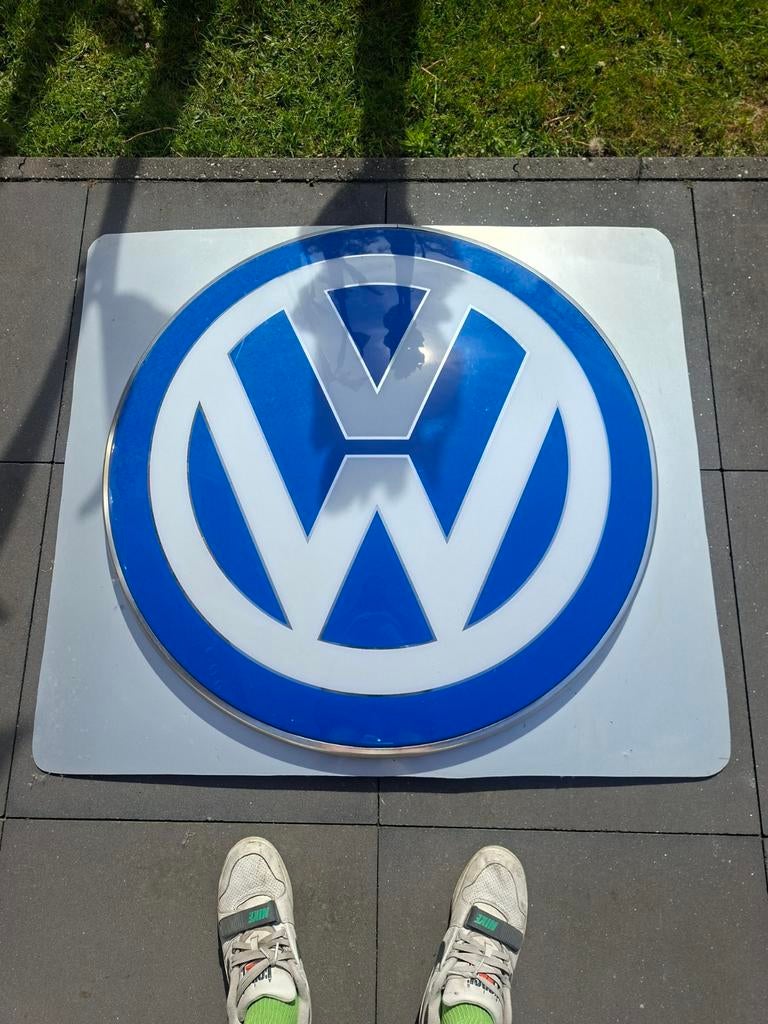 Originele vw dealerlichtreclame front plaat enkel, Ophalen