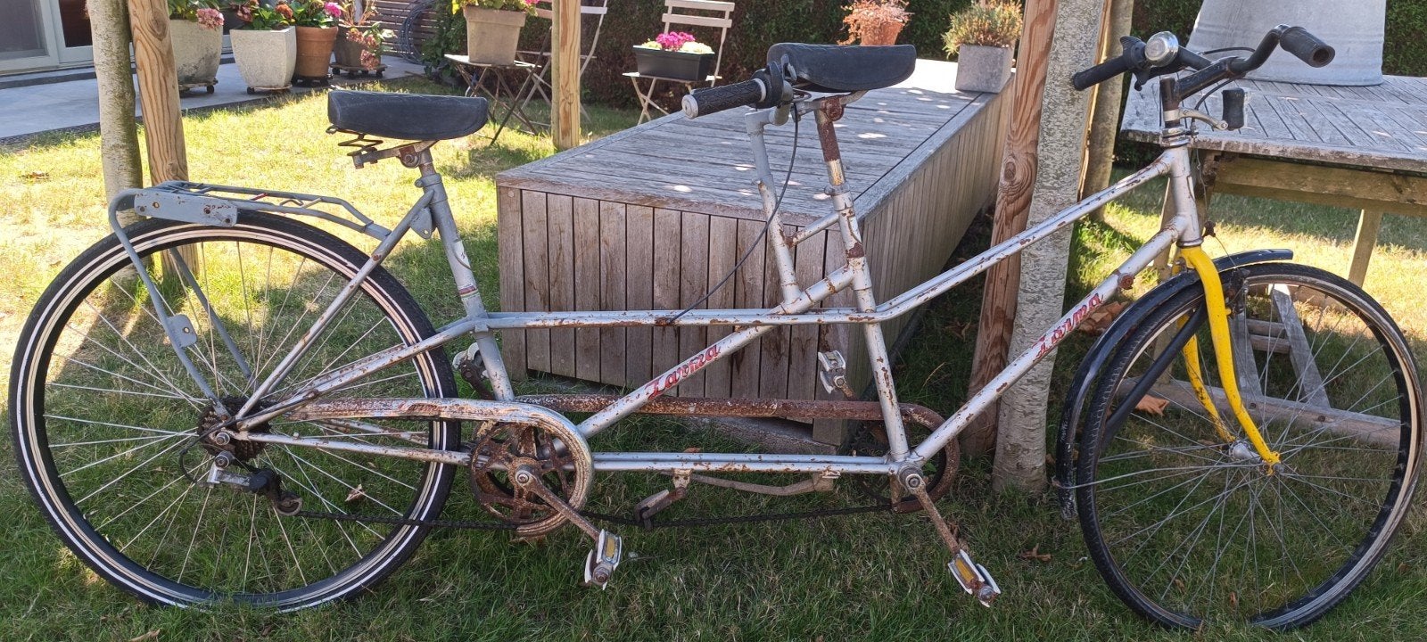 tandem, Vélos & Vélomoteurs, Vélos | Tandems, Frein sur jante, Moins de 10 vitesses, Enlèvement, Utilisé