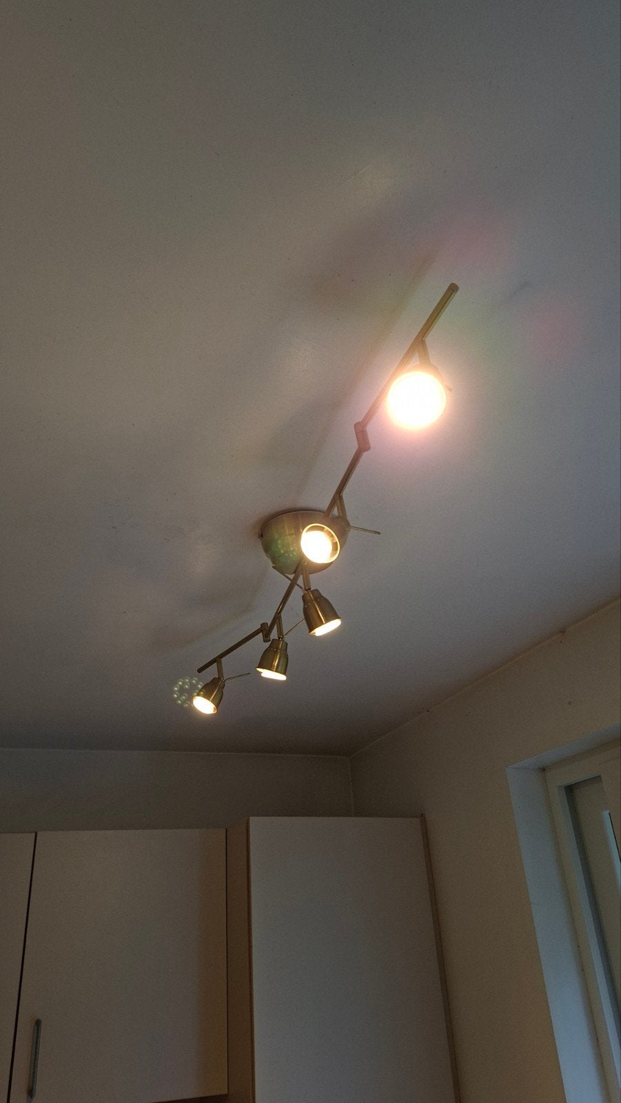 Plafonnier, Huis en Inrichting, Lampen | Plafondlampen, Ophalen, Goud, Plafondlamp