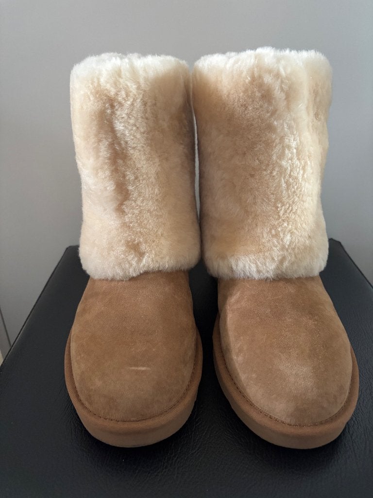 UGG patten chestnut boots 38 als nieuw, Kleding | Dames, Schoenen, Lage of Enkellaarzen, Zo goed als nieuw, Ophalen, ANDERE