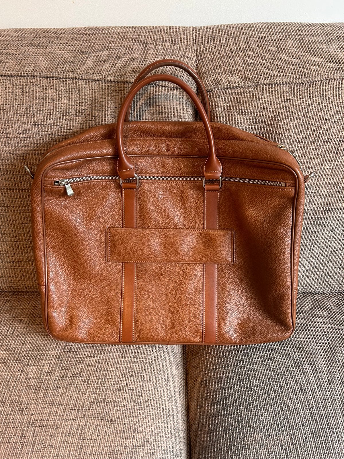 Longchamp aktetas - Le Foulonné - Heren - Leer, Ophalen, Zo goed als nieuw, Leer