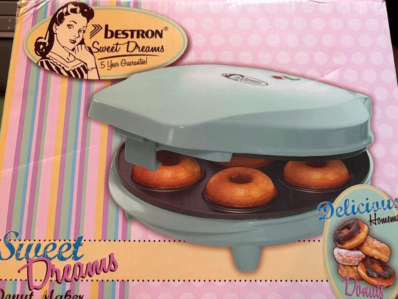 Mini Donutmaker Bestron Mintkleur, Elektronische apparatuur, Wafelijzers, Ophalen, Nieuw