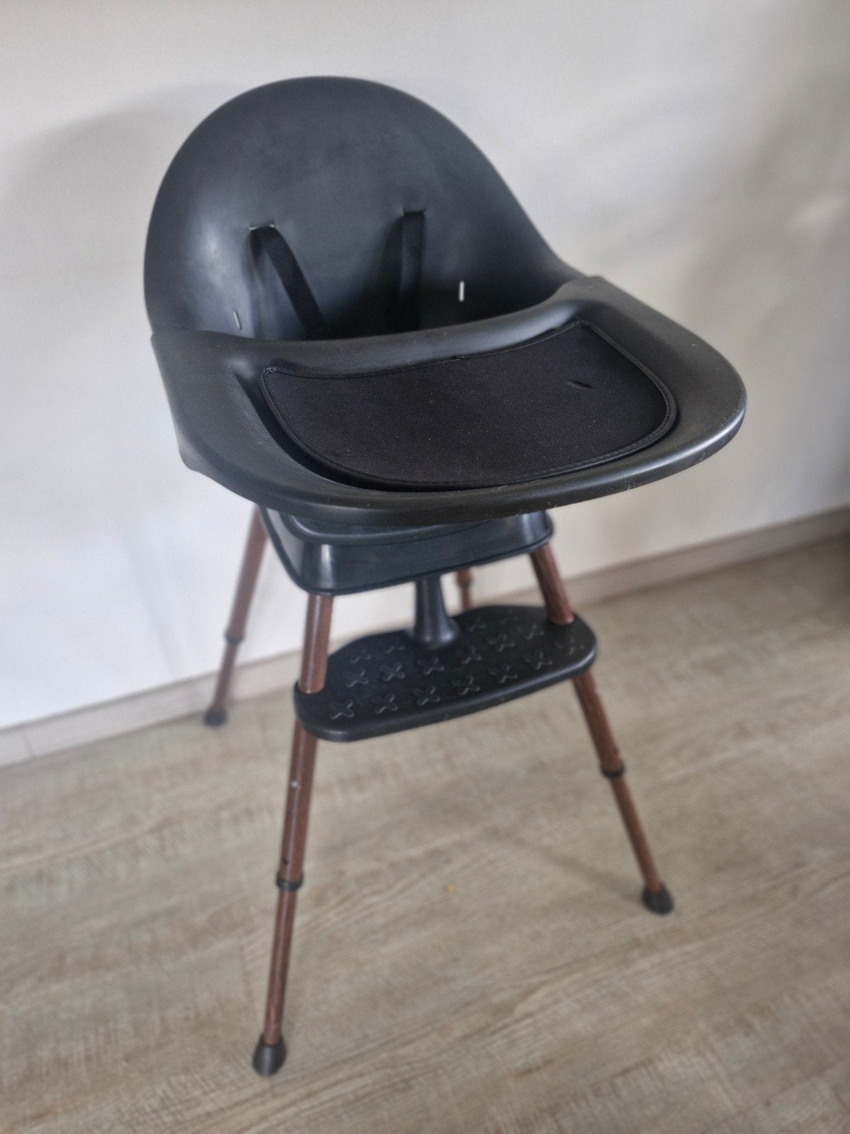 Chaise pour enfant de luxe Quax Ultimo 3 noir/noyer, Enlèvement, Utilisé, Chaise évolutive, Coulissant