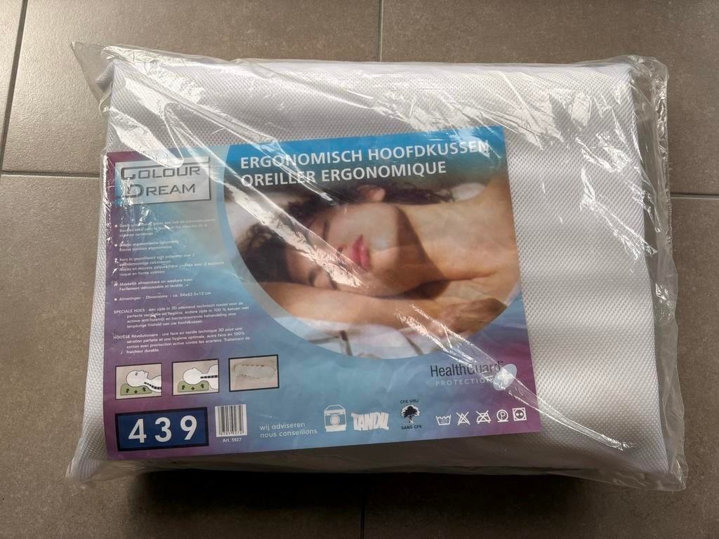Ergonomisch Hoofdkussen, Huis en Inrichting, Slaapkamer | Beddengoed, Ophalen, Eenpersoons, Wit, Nieuw