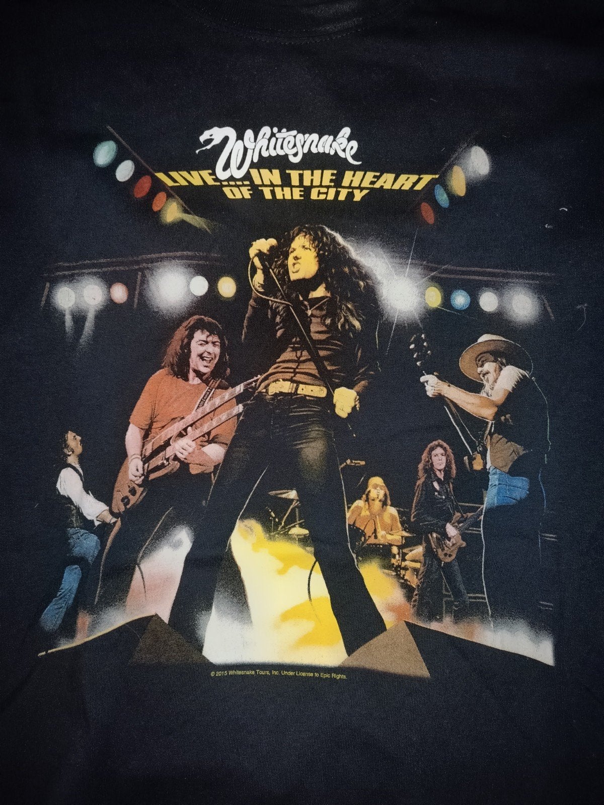 Whitesnake "Live in the Heart of the City" t-shirt XL, Zwart, Maat 56/58 (XL), Ophalen of Verzenden, Zo goed als nieuw