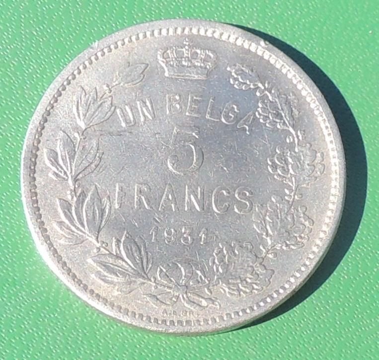 1931 5 francs FR PB, Verzenden, Metaal, Losse munt