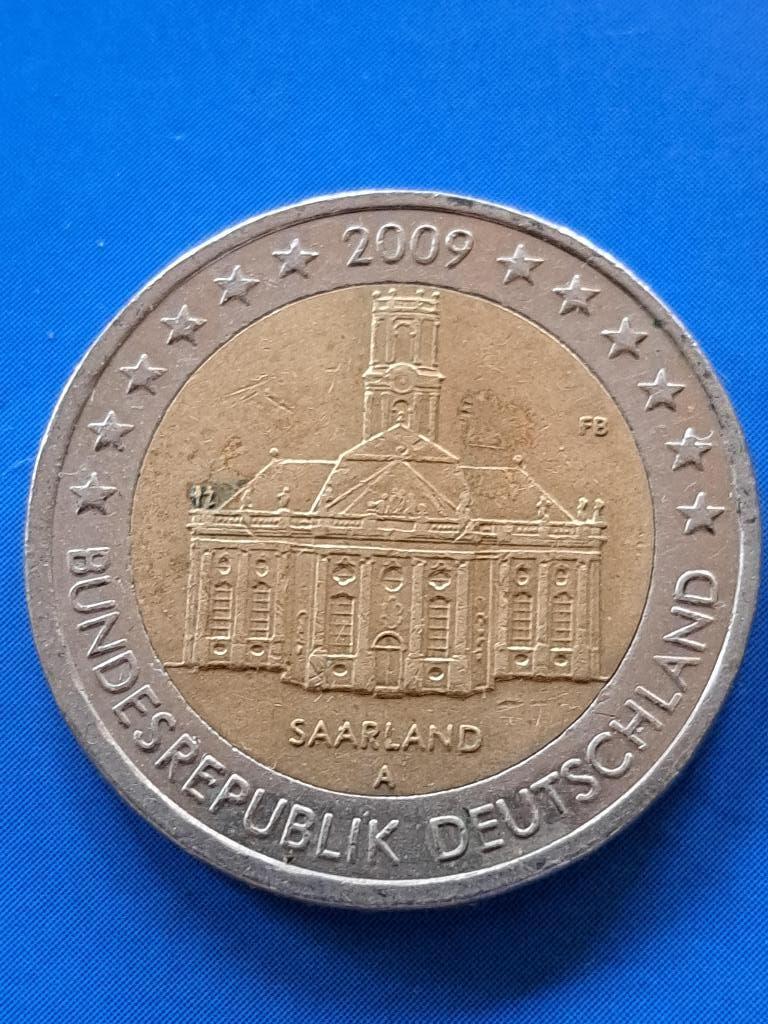 2009 A Allemagne 2 euros Sarre Berlin, Envoi, Allemagne, 2 euros, Monnaie en vrac