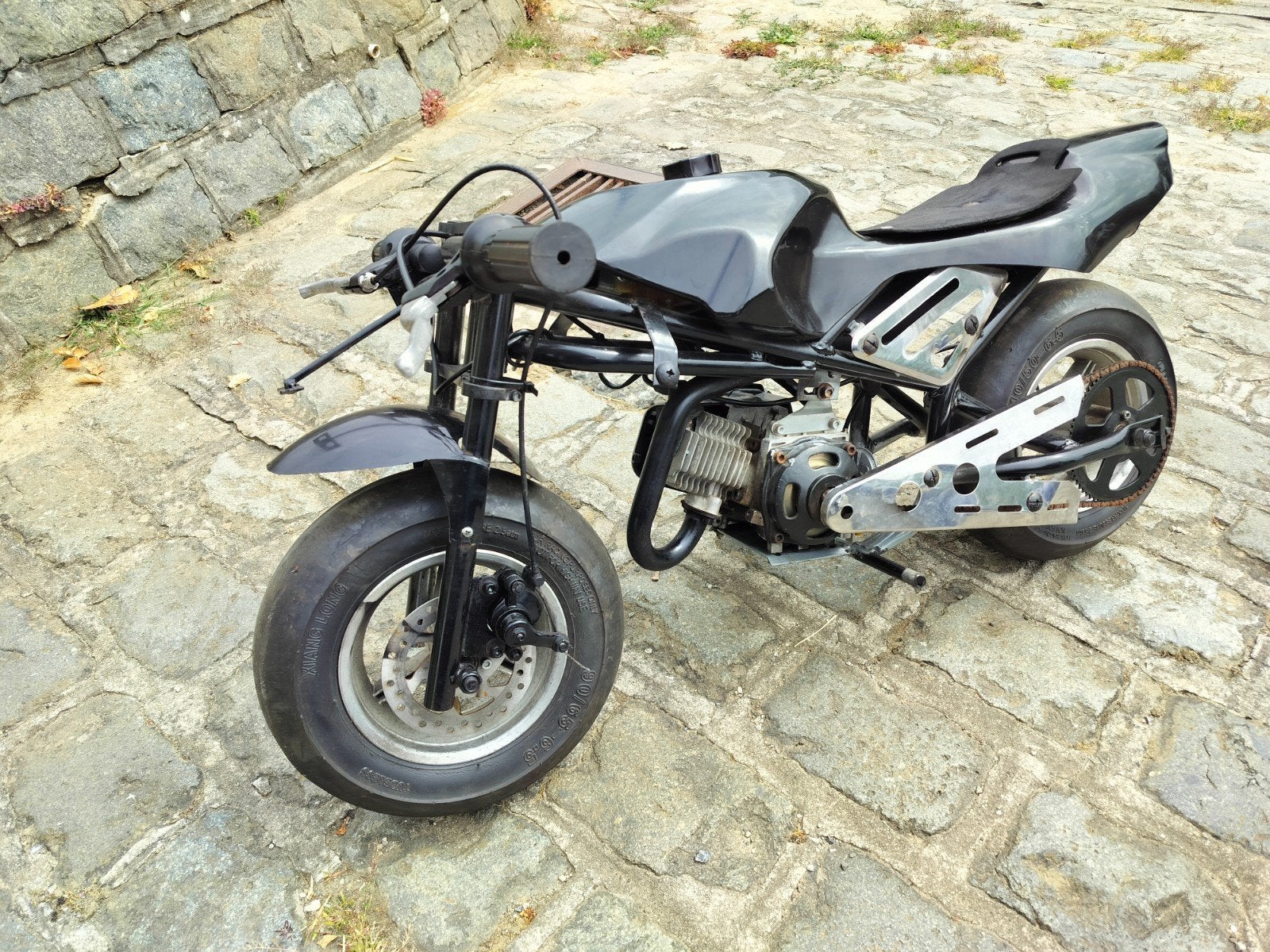 Pocketbike zwart, Ophalen