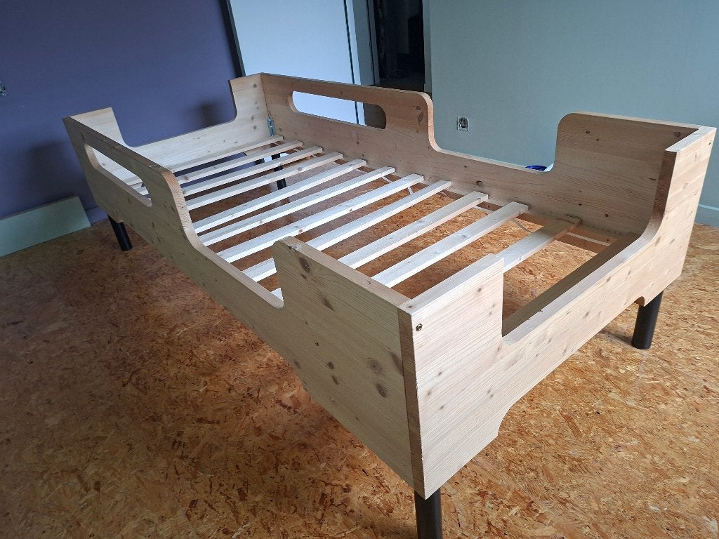 Kinderbed meegroei, Huis en Inrichting, Slaapkamer | Bedden, Ophalen, Gebruikt, 90 cm, 200 cm