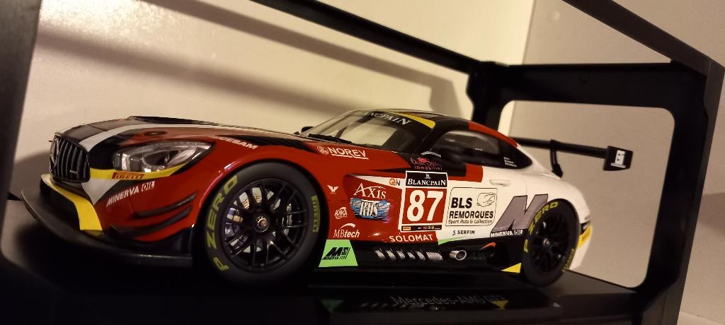 1/18 Mercedes-AMG GT3 #87 Team AKKA GT Series Monza 2016, Ophalen, Nieuw, Auto, Norev