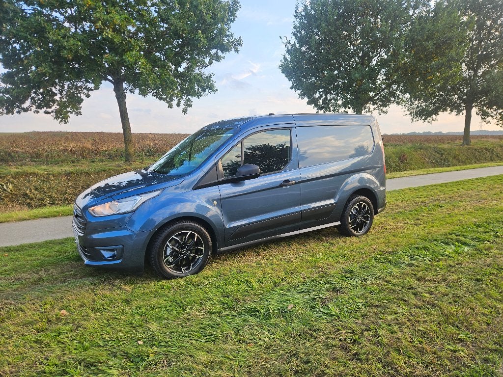 Ford Transit Conect 1.5 tdci 120pk automaat, Auto's, Dealer onderhouden, Stof, 4 cilinders, Blauw