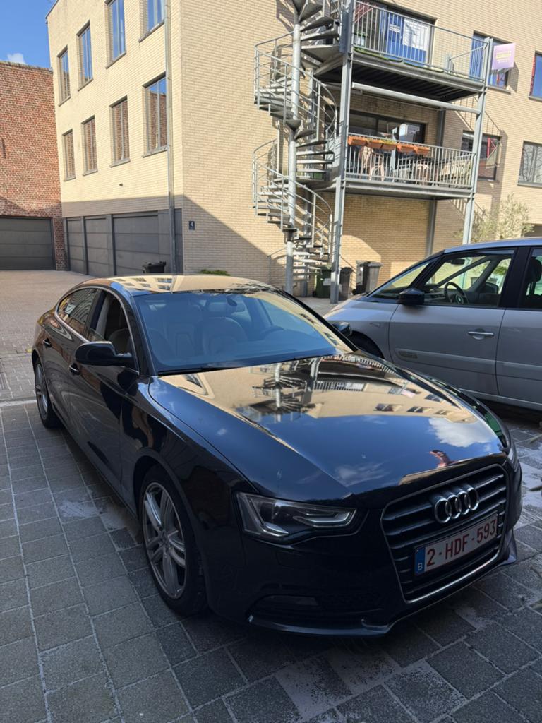 Audi A5, Auto's, Audi, Beige, Zwart, Leder, Particulier