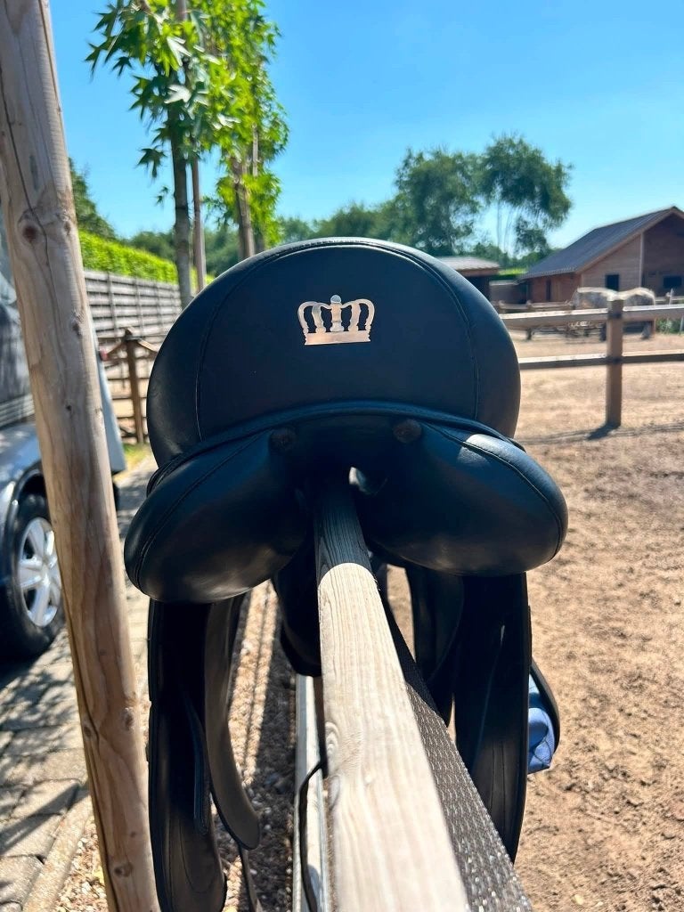 Paardenzadel, Dieren en Toebehoren, Ophalen, L (17.5 inch), Diepe zit, Zo goed als nieuw