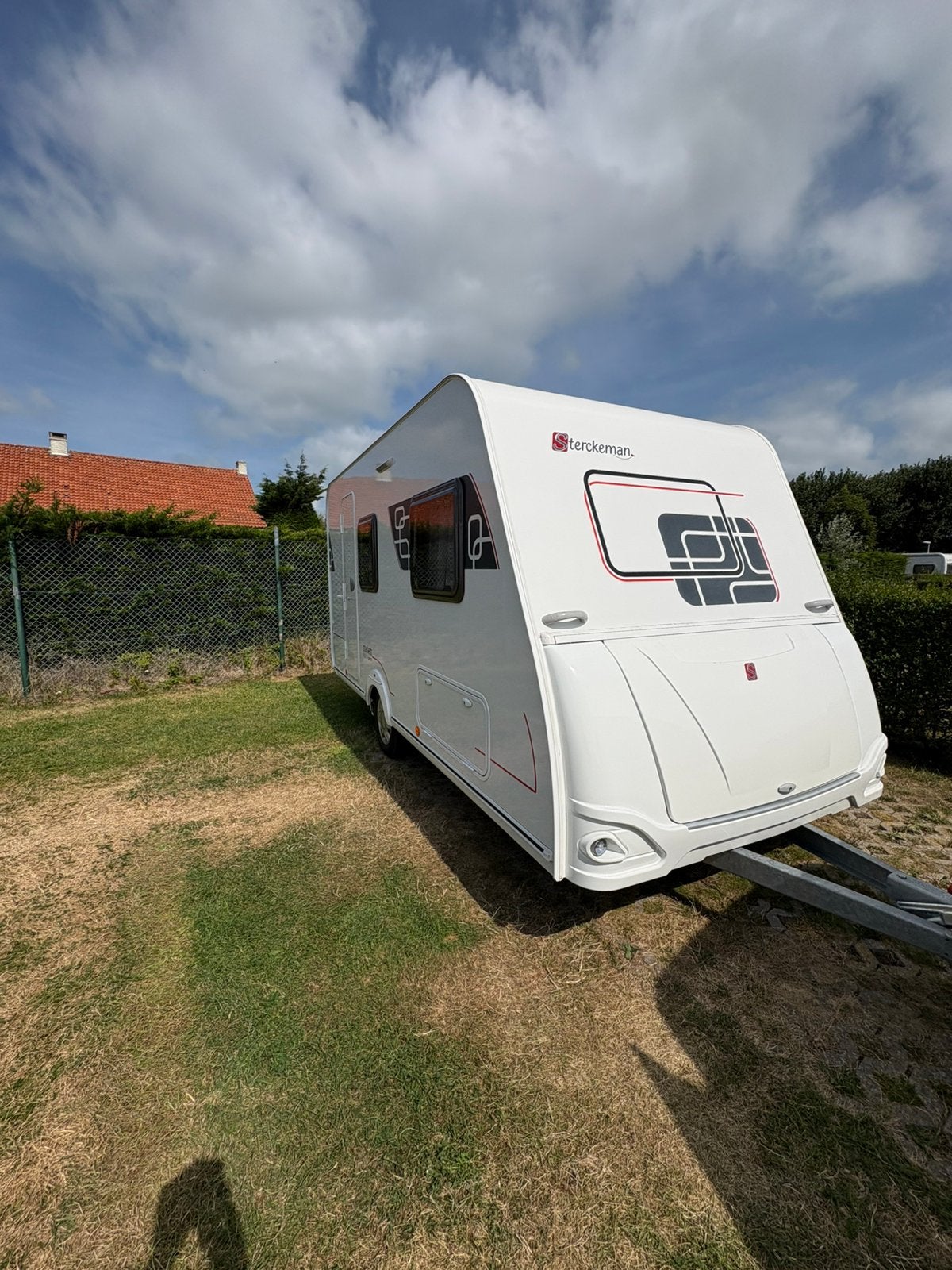 Sterckeman starlett met mover,leefbattery en voortent, Caravans en Kamperen, Mover, Sterckeman, Treinzit, Dwarsbed