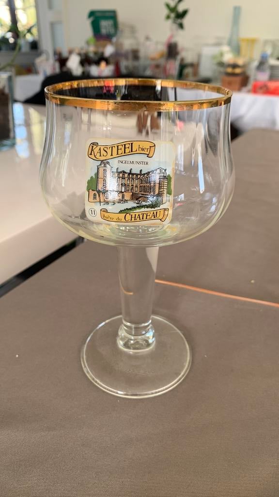 Bierglas kasteelbier, Verzamelen, Ophalen, Zo goed als nieuw