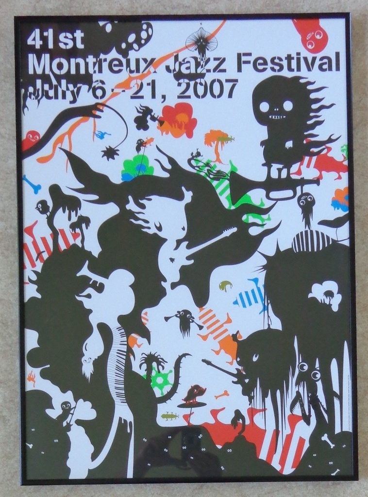 KATRIN OLINA / MONTREUX JAZZ / KLEURZEEFDRUK / 71x51cm, Gesigneerd, Ophalen
