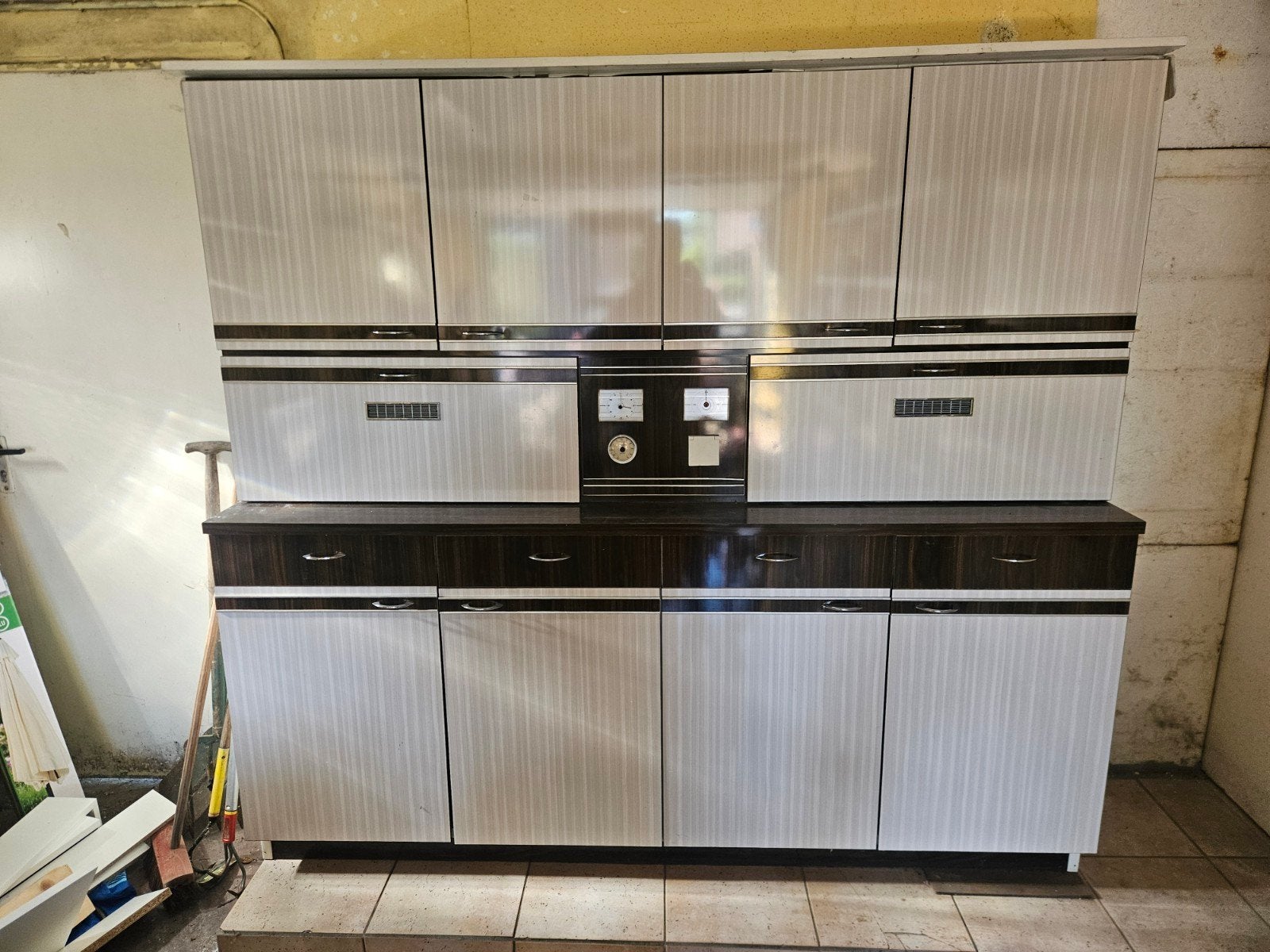 Grote vintage opbergkasten, Huis en Inrichting, Ophalen, Gebruikt, 150 tot 200 cm, Vintage