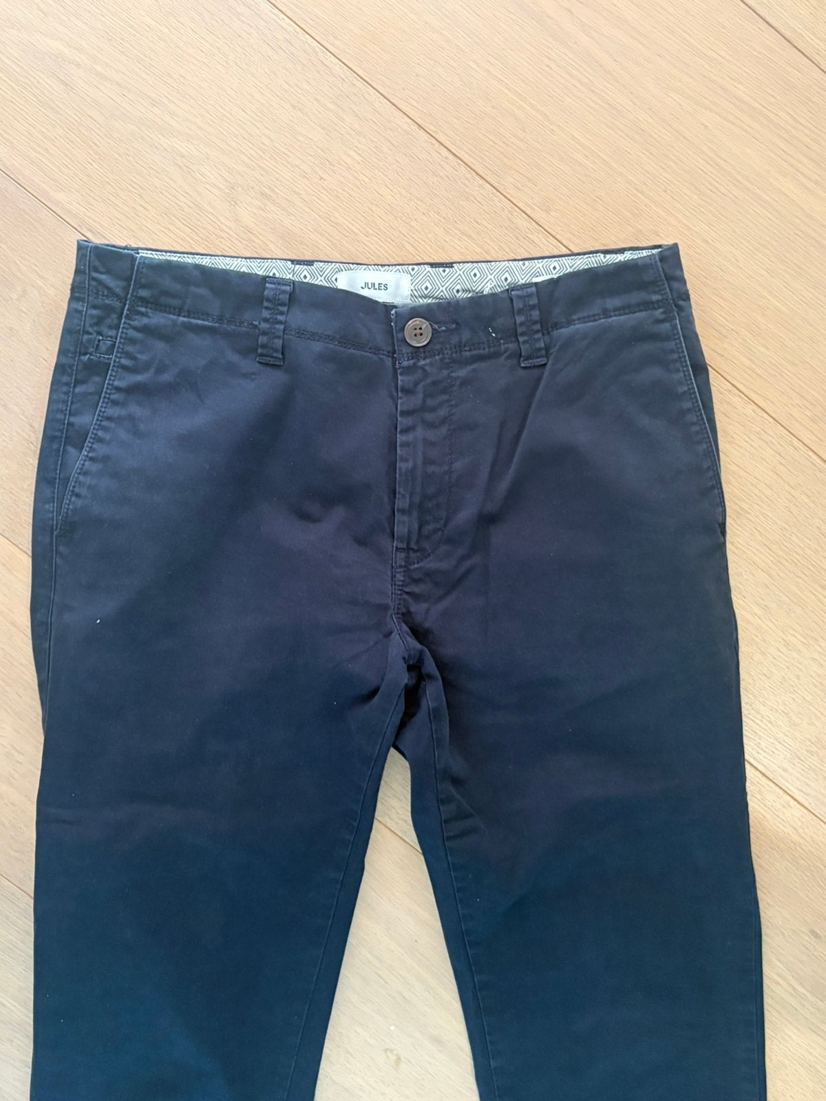 Donkerblauwe chino broek Jules, Ophalen of Verzenden, Zo goed als nieuw, Overige maten, Blauw