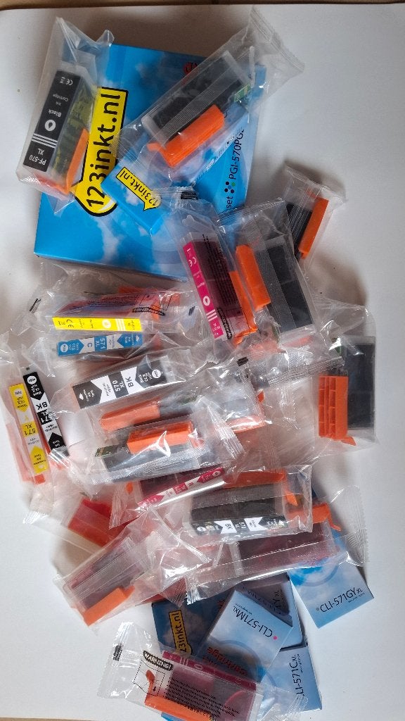 inktpatronen voor canonprinter 570- 571, Enlèvement, Neuf, Cartridge, 1 2 3 inkt