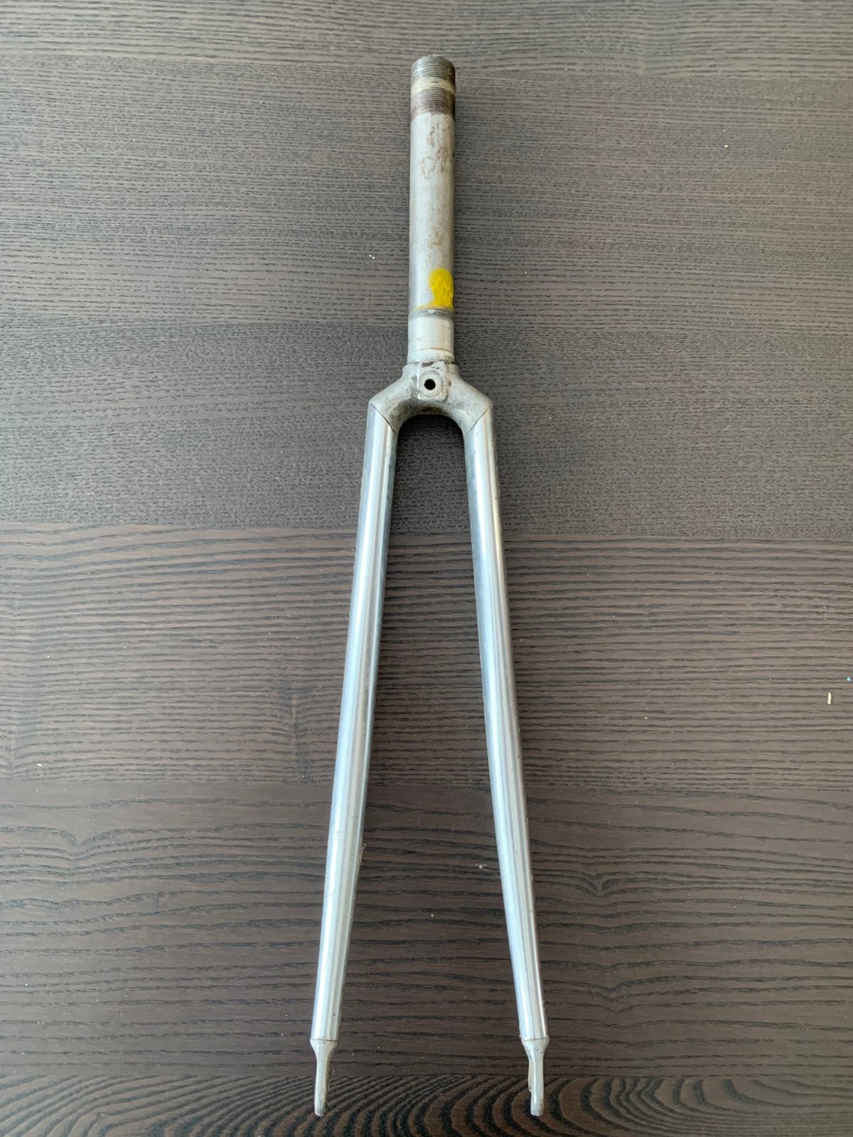 Oldschool 700 aluminium vork, Ophalen, Gebruikt