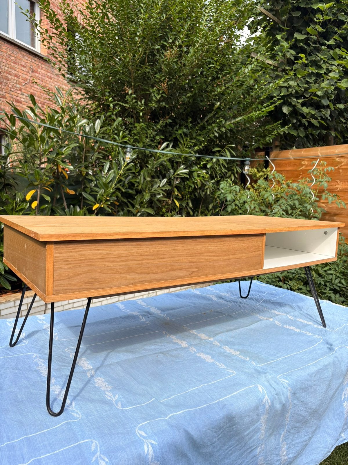 Salontafel in vintage stijl, Ophalen, 50 – 75, Gebruikt, 100 tot 150 cm