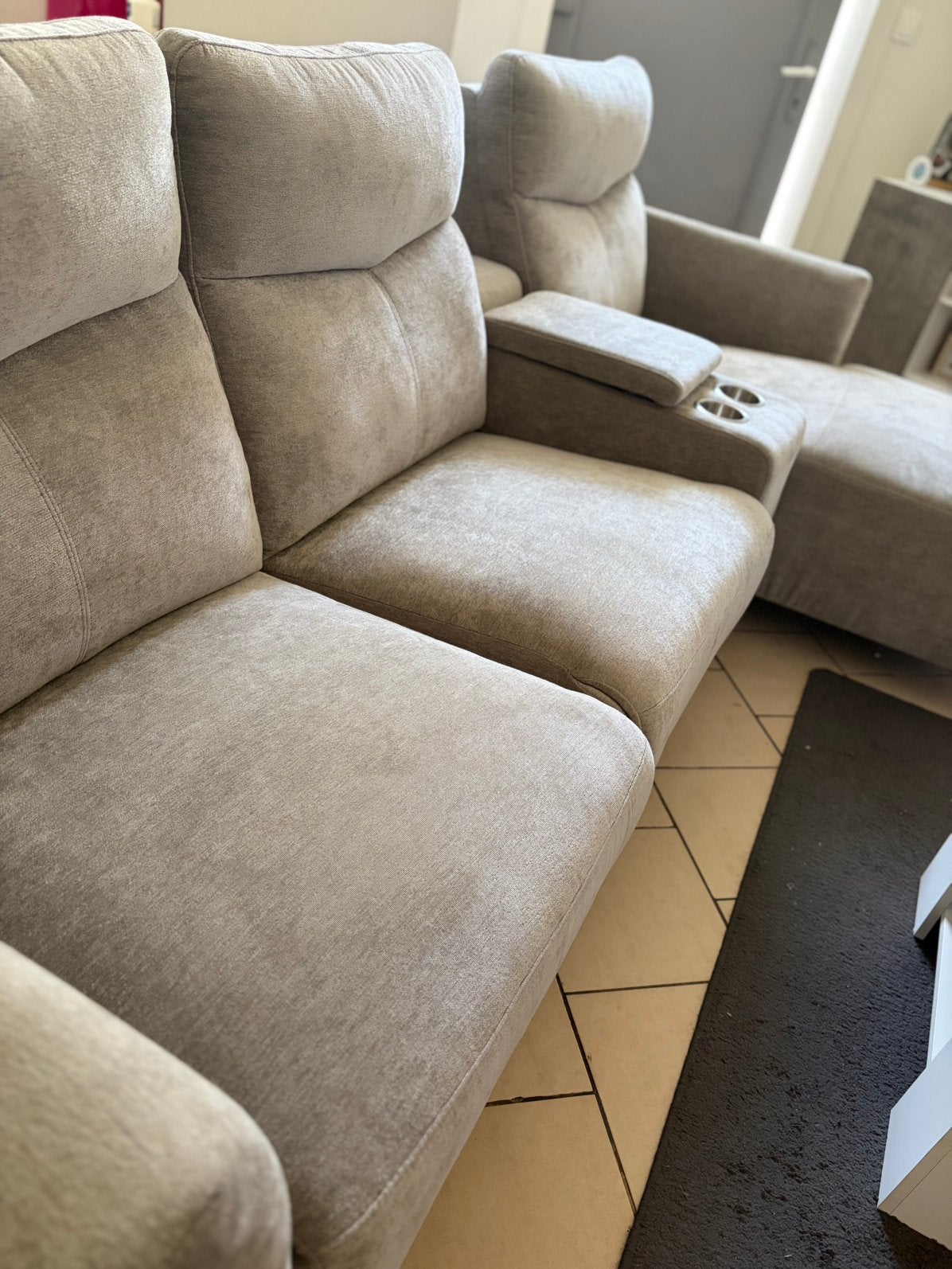 Fauteuil gris clair, Enlèvement, Comme neuf